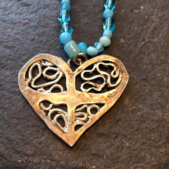 Hippie Boho love beads with heart - Picture 2 of 7